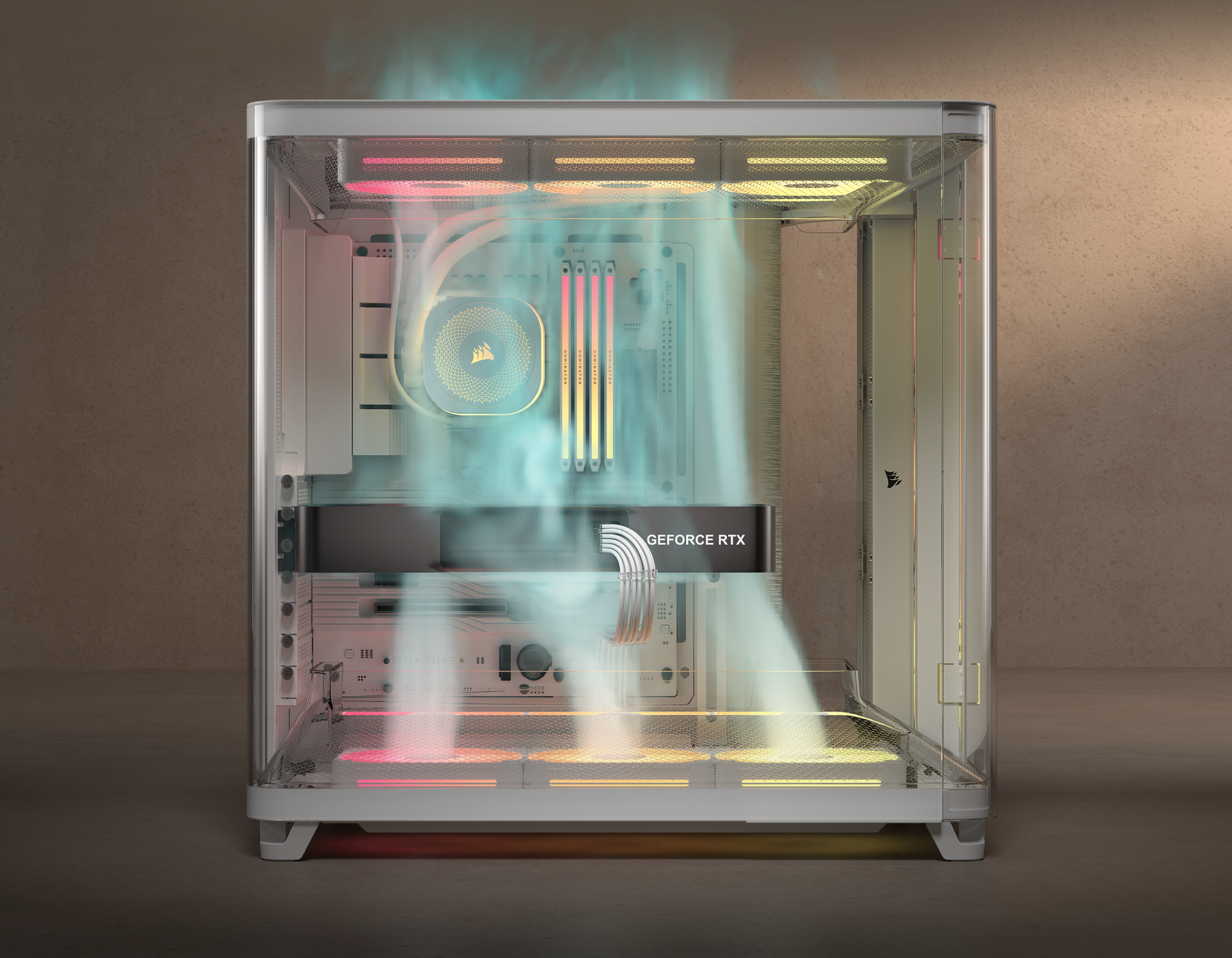Corsair AIR 5400 LX-R RGB iCUE LINK Triple Chamber Mid-Tower PC